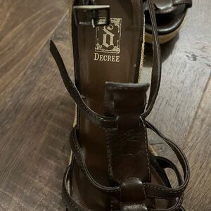 Decree Dark Brown Women's Wedges